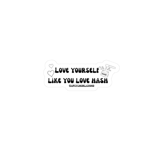 Black Love Yourself Kiss-Cut Vinyl Decals