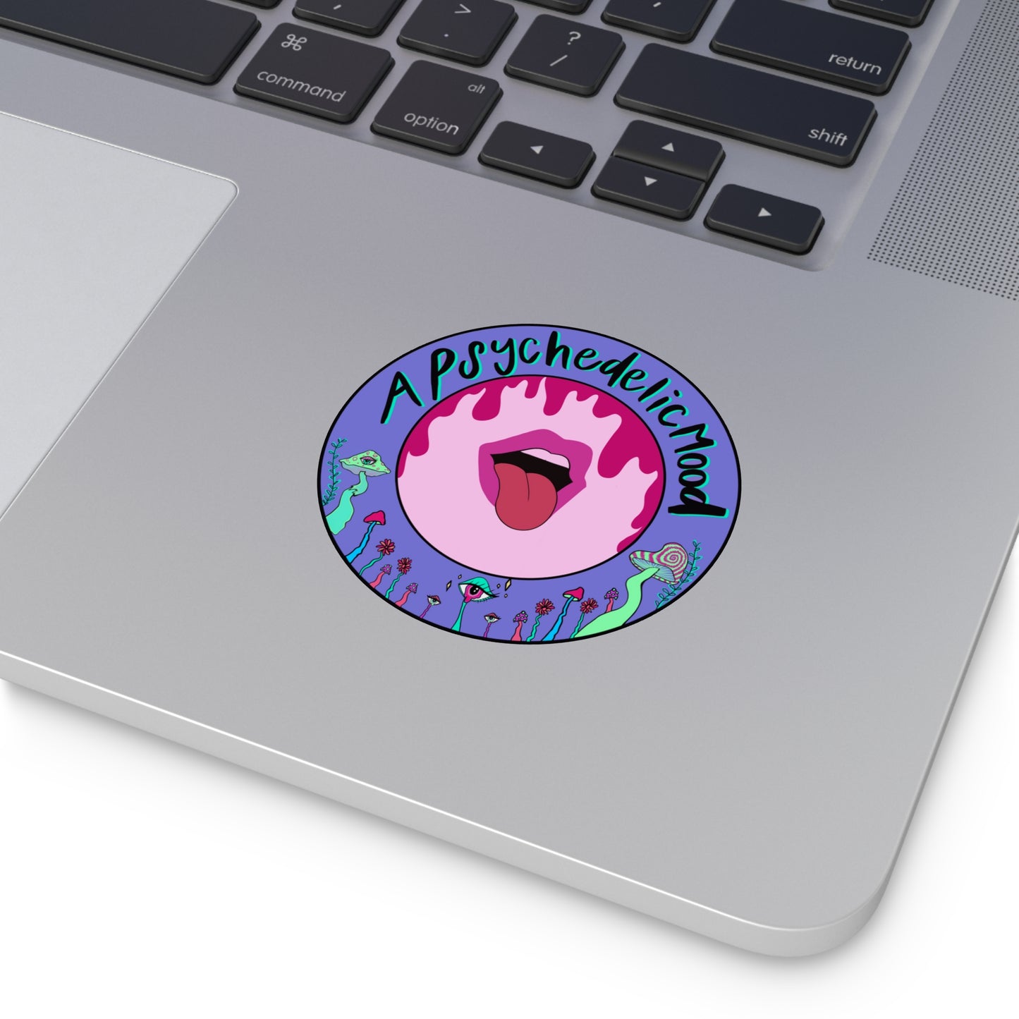 A Psychedelic Mood Original Design Round Vinyl Stickers