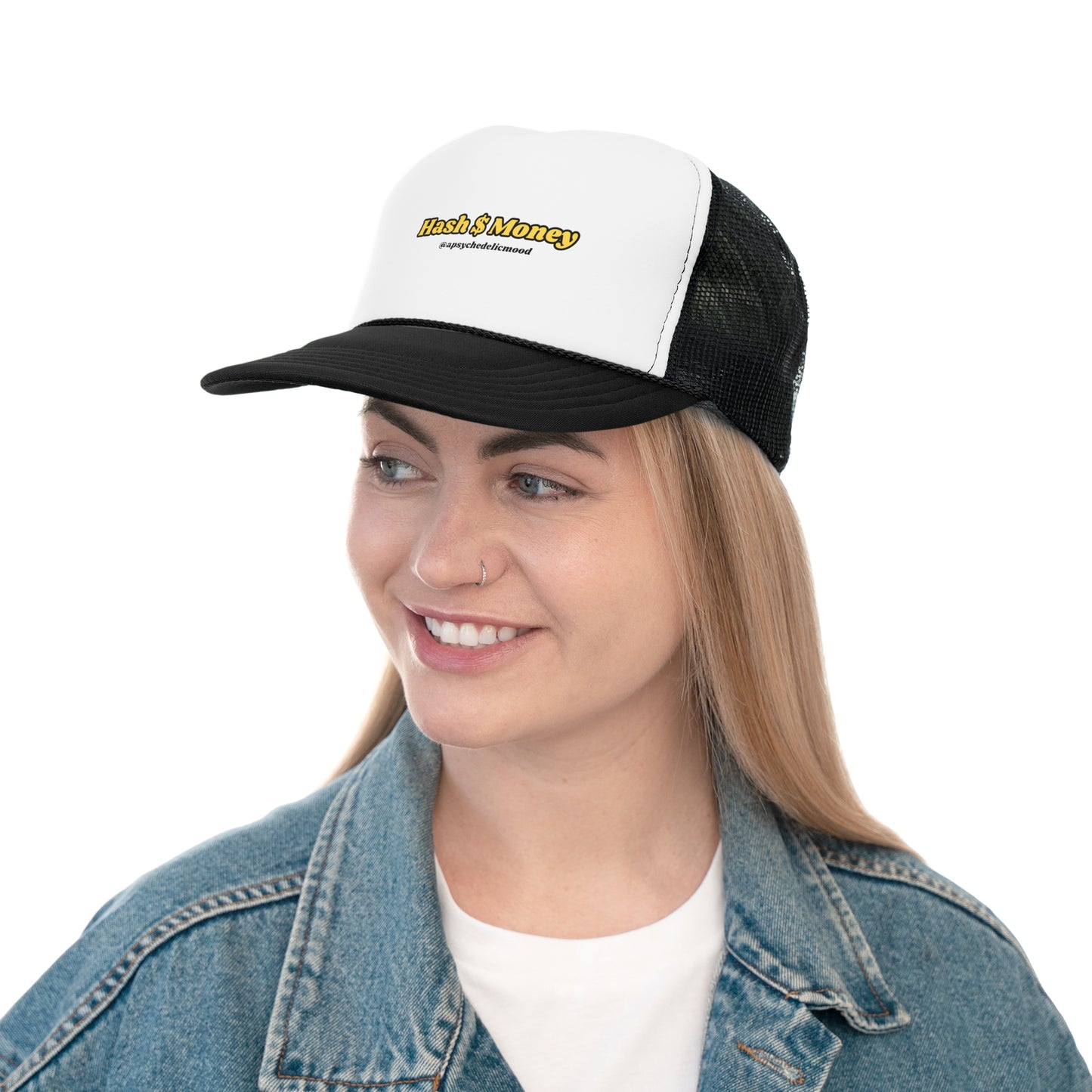 Blk/Yellow Hash $ Money Trucker Hat