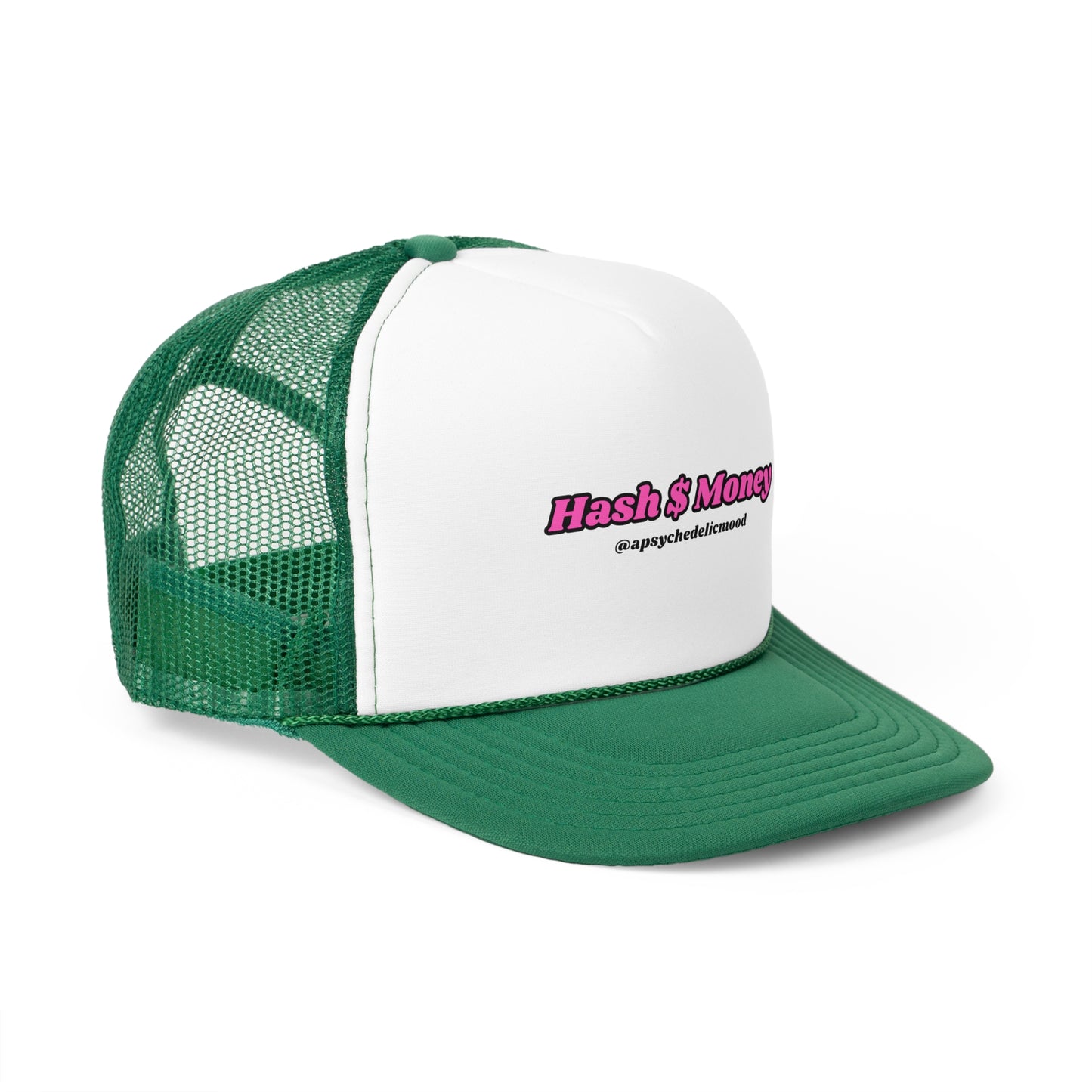 Pink Font Hash $ Money Trucker Caps