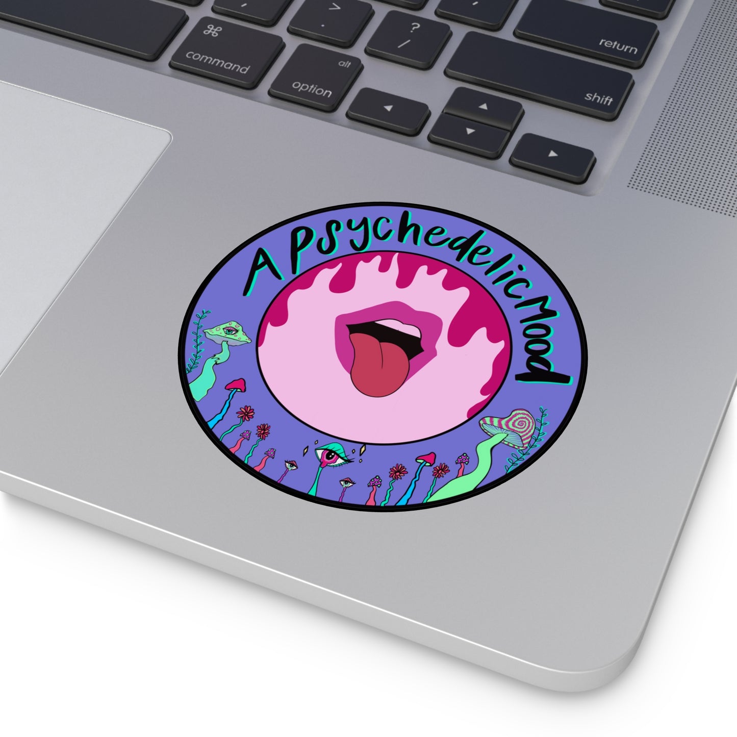 A Psychedelic Mood Original Design Round Vinyl Stickers