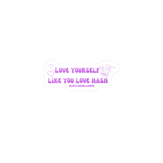 Purple Love Yourself Kiss-Cut Vinyl Decals