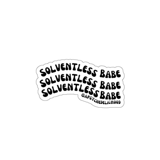 "Solventless Babe Vinyl Sticker by A Psychedelic Mood 🌟"