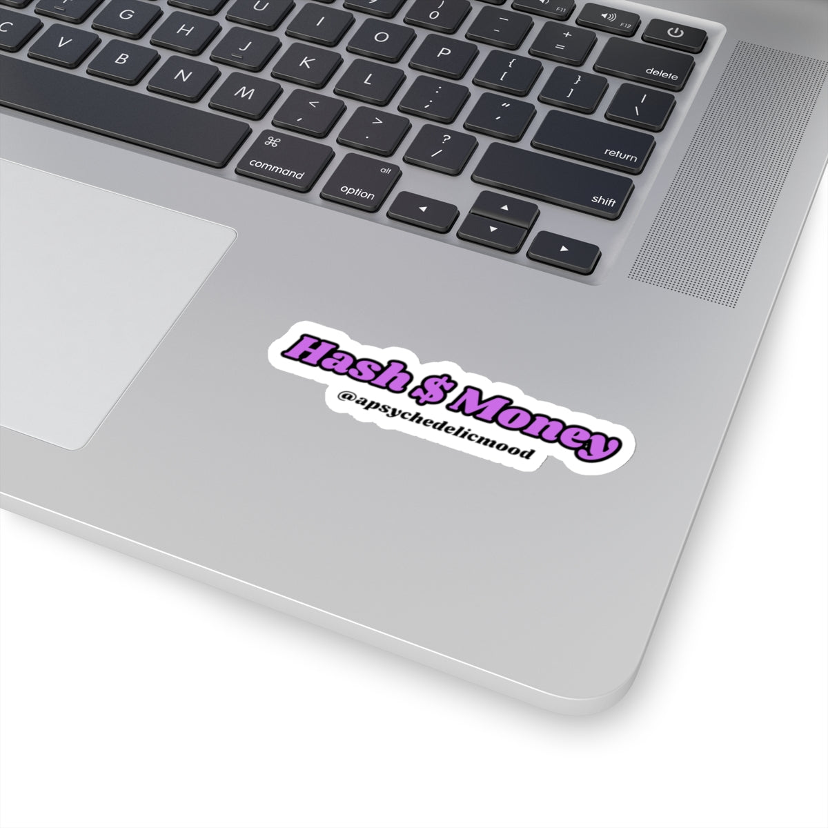 Purple Hash $ Money Kiss-Cut Stickers