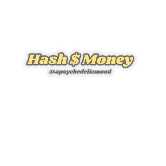 Yellow Hash $ Money Kiss-Cut Stickers