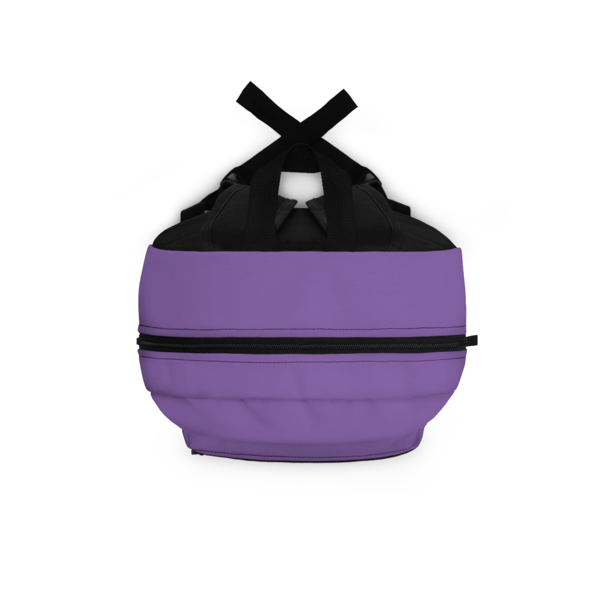 Purple backpack with "Solventless Babe" text repeated three times.