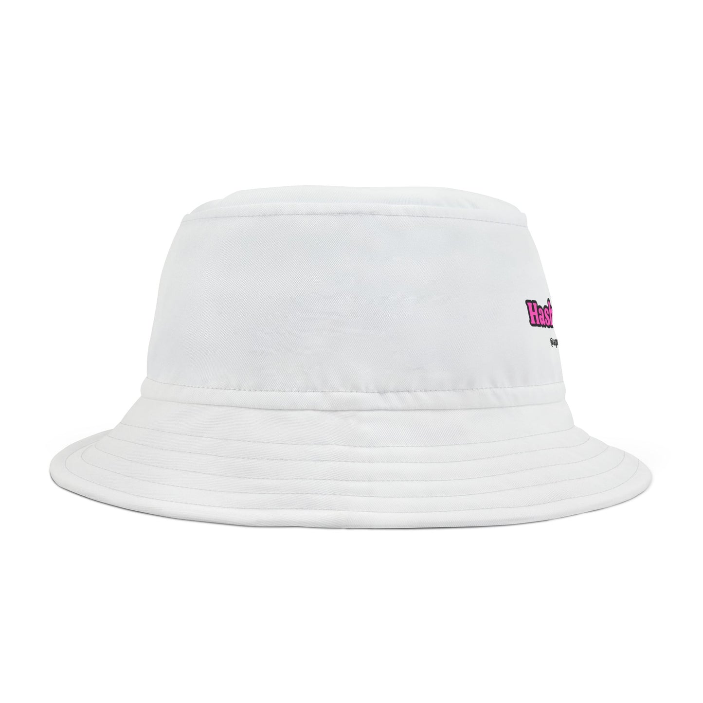 White/Pink Hash $ Money Bucket Hat (AOP)