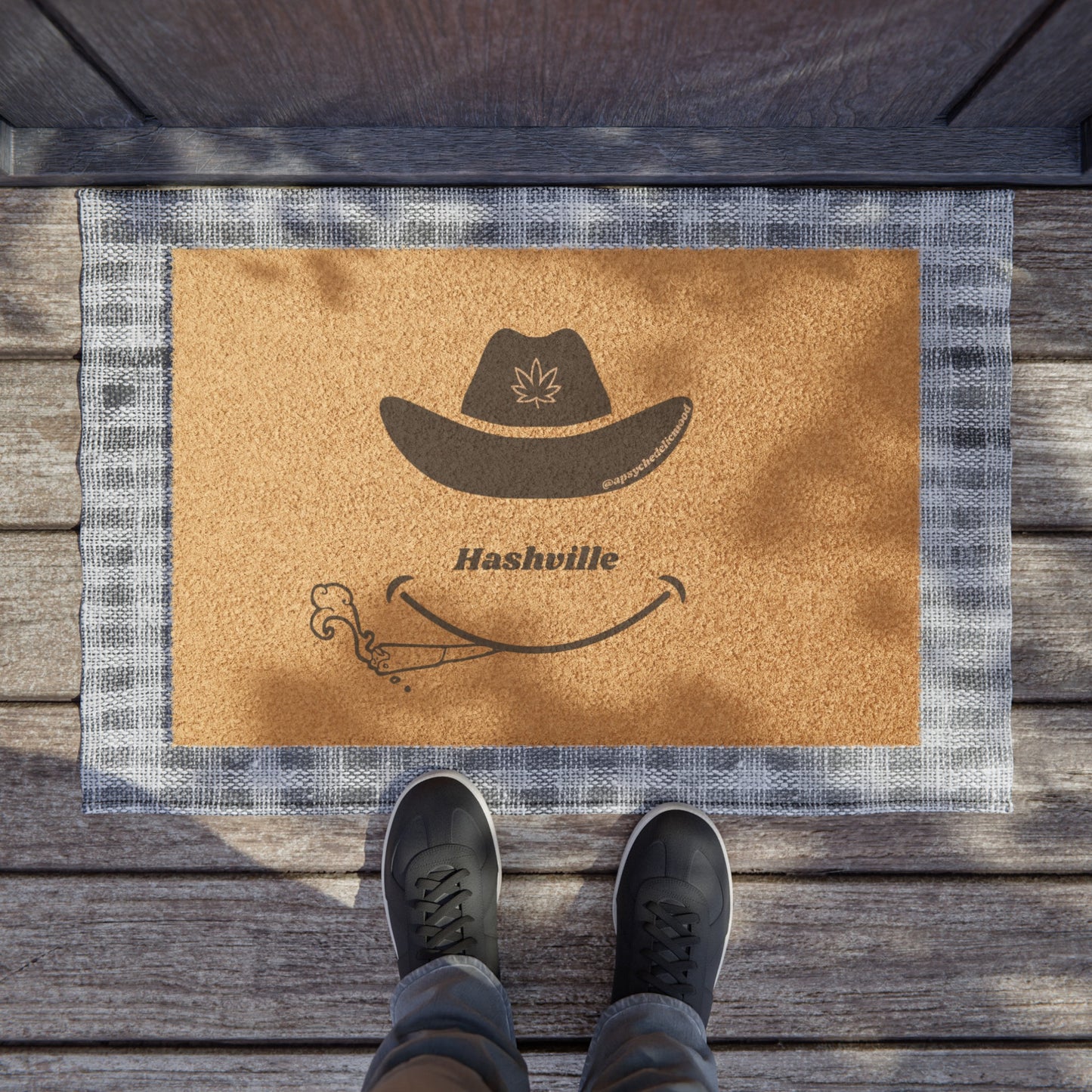 Hashville Doormat by (A Psychedelic Mood)